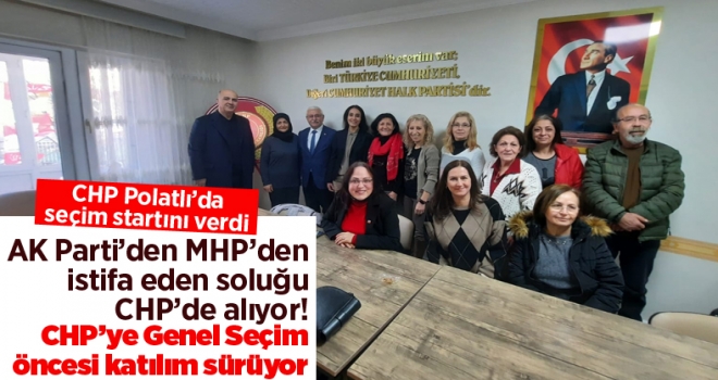 CHP’li Köktaş, Polatlı'da yeni üyelere rozetlerini taktı