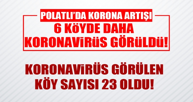 Polatlı'da Koronavirüs vakası görülen köy sayısı 23 oldu!
