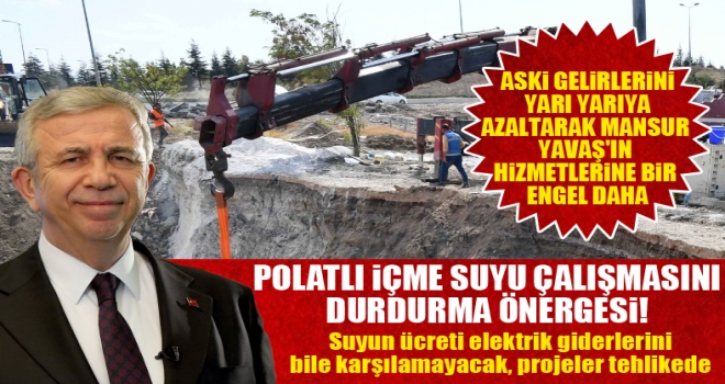 AK Parti'den Polatlı içme suyu için bir engelleme daha!