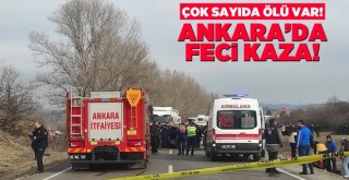 Ankara’da iki otomobil kafa kafaya çarpıştı: 4 ölü, 2 yaralı